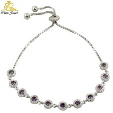 Gümüş Nazar Boncuklu  Bilezik/Bileklik     